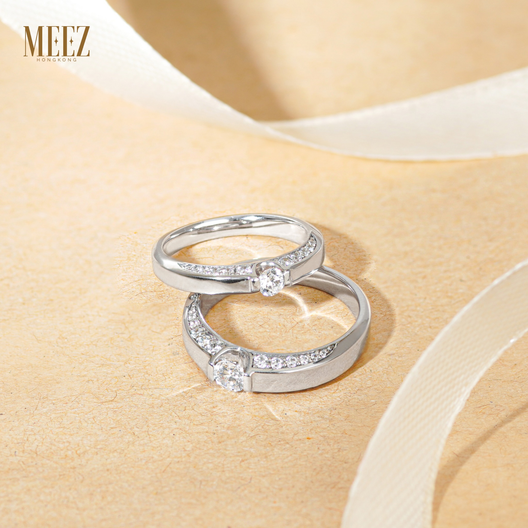 Mẫu nhẫn cưới vàng 18k đẹp & sang trọng