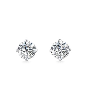 4-Prongs Classic Diamond Earrings
