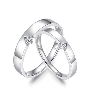 Dance With Me Diamond Wedding Rings