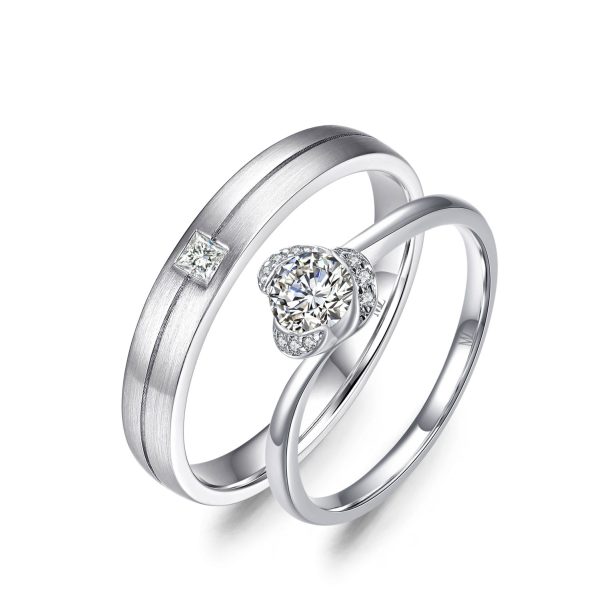 Cặp nhẫn cưới kim cương Dylan’s Promise