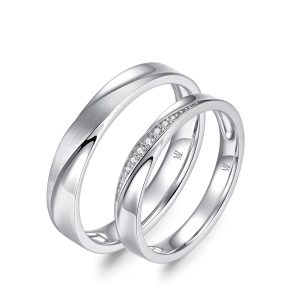 Cặp nhẫn cưới kim cương The Ivors