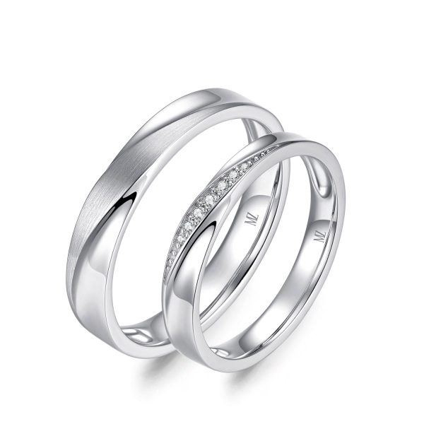 Cặp nhẫn cưới kim cương The Ivors