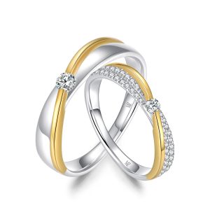 Cặp nhẫn cưới kim cương The Leos